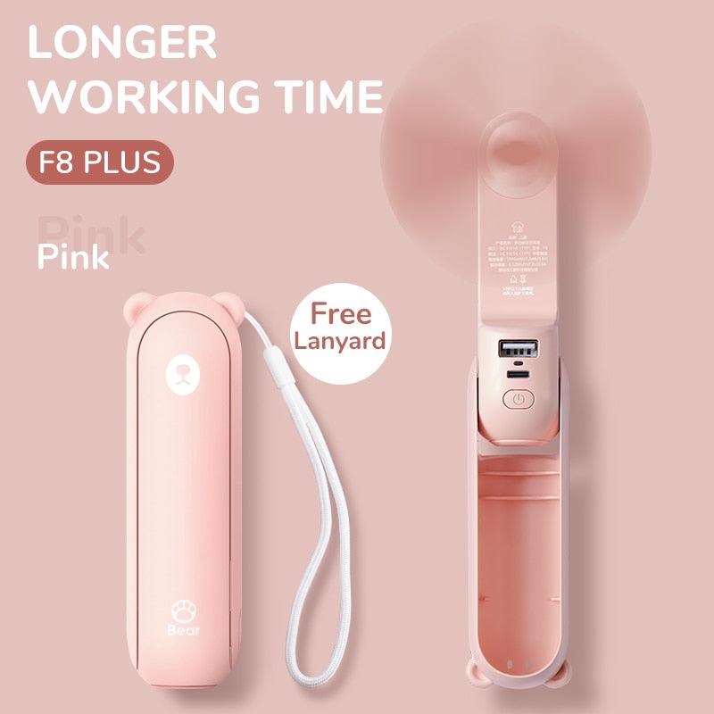 Mini Rechargeable 3in1 Pocket Fan - Trendy Planet