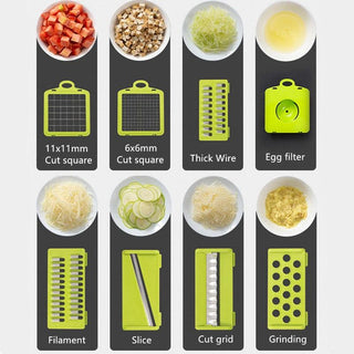 Multifunction Kitchen Slicer 6 Blades - Trendy Planet