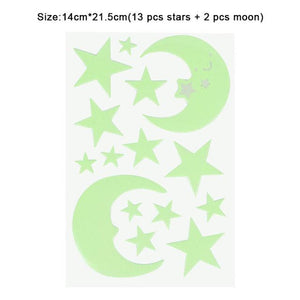 Luminous 3D Stars Dots Wall Sticker for Kids Room Bedroom - Trendy Planet