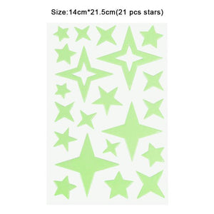 Luminous 3D Stars Dots Wall Sticker for Kids Room Bedroom - Trendy Planet